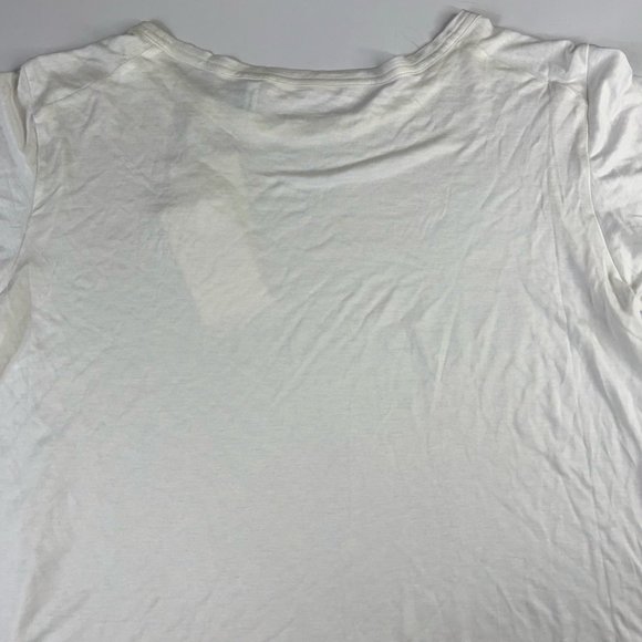 Helmut Lang Womens Kick FRT T-Shirt White Short Sleeve Crew Neck Tee M New $195 - Picture 4 of 11